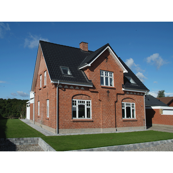 Цементно-піщана черепиця рядова, Протектор, Чорний, Braas