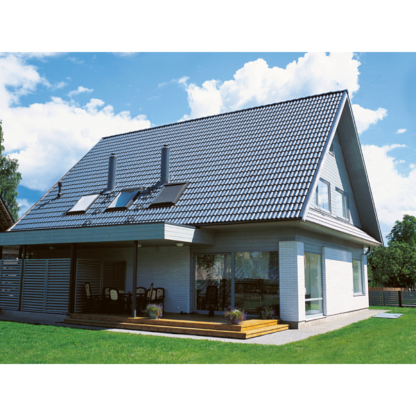 Цементно-піщана черепиця рядова, Протектор, Графіт, Braas