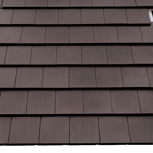 Цементно-піщана черепиця рядова, Тегаліт, Protegon Matt, Коричневий, Braas