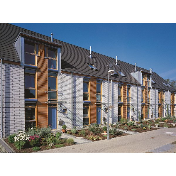 Цементно-піщана черепиця рядова, Тегаліт, Protegon Matt, Коричневий, Braas