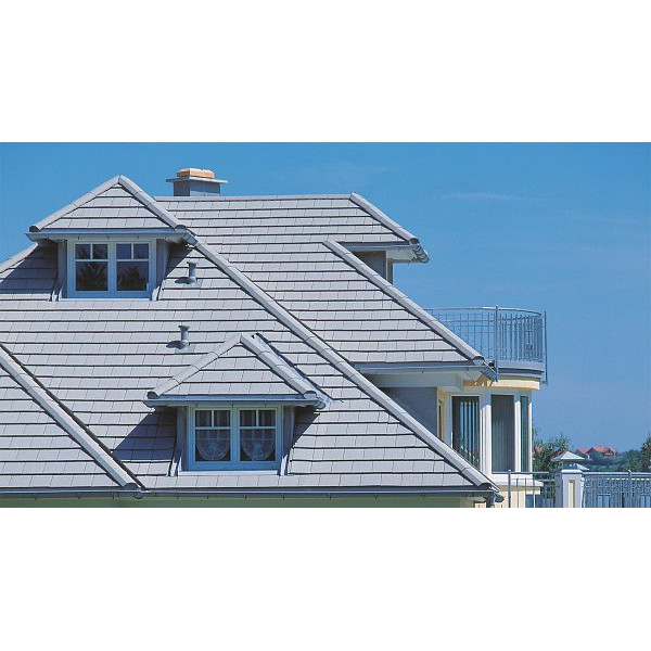 Цементно-піщана черепиця рядова, Тегаліт, Protegon Matt, Сірий, Braas