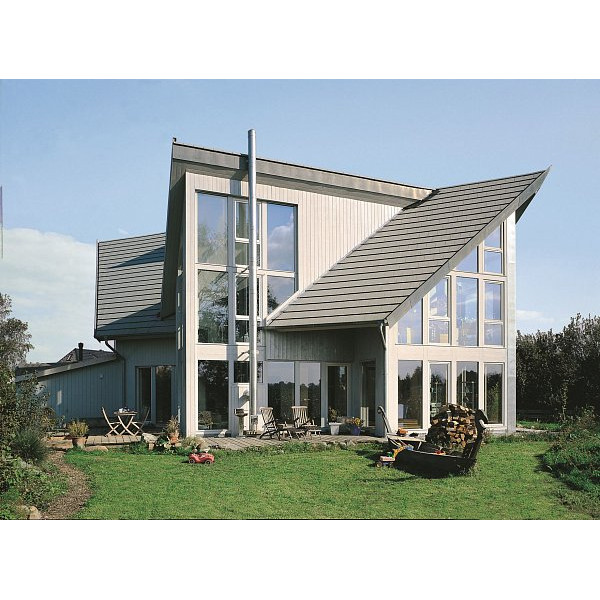 Цементно-піщана черепиця рядова, Тегаліт, Protegon Matt, Сірий, Braas