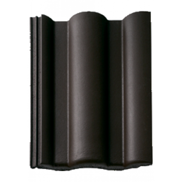 Цементно-піщана черепиця рядова, Taunus, Темно-коричневий, Braas