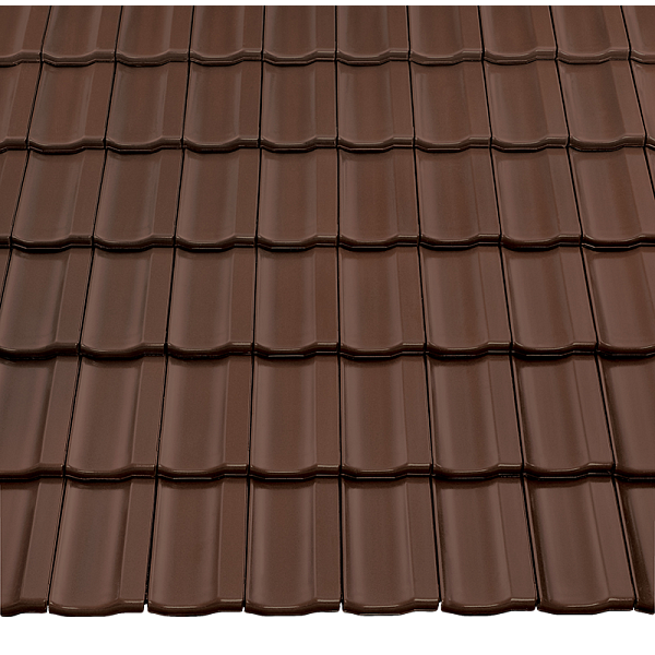Керамічна черепиця Braas Топаз 15V, Темно-коричневий