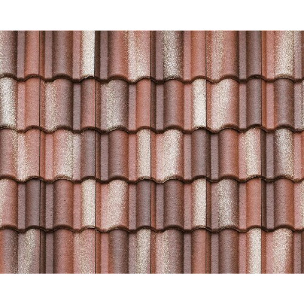 Цементно-піщана черепиця рядова, Адріа, Красний, Braas