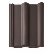 Цементно-піщана черепиця рядова, Франкфурт, Темно-коричневий, Braas