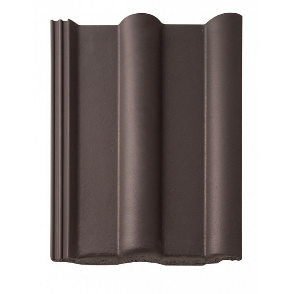 Цементно-піщана черепиця рядова, Франкфурт, Темно-коричневий, Braas