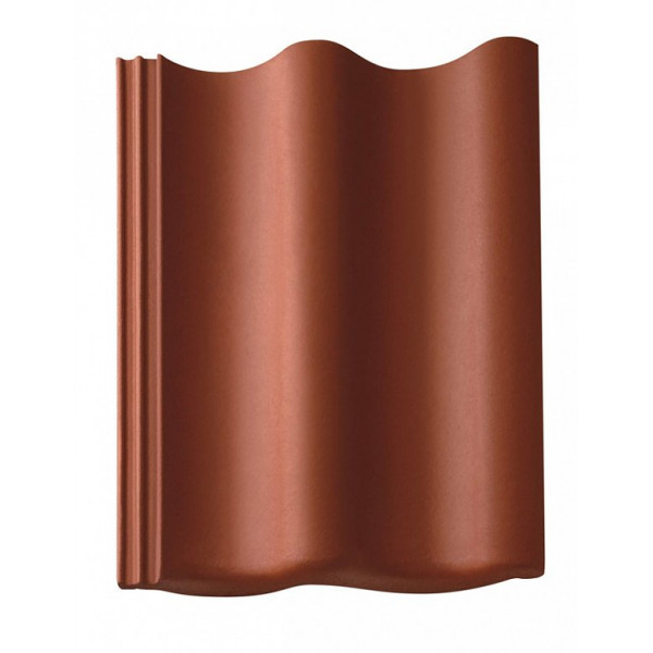 Цементно-піщана черепиця рядова, Harzer Pfanne, Star Matt, Цегляно-червоний, Braas