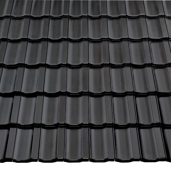 Керамічна черепиця Braas Топаз 13V, колір Сірий базальт