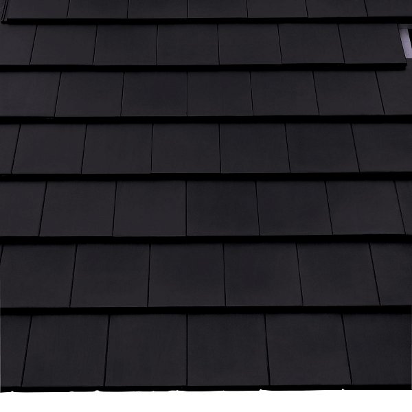 Цементно-піщана черепиця рядова, Protegon Matt, Тегаліт, Чорний, Braas