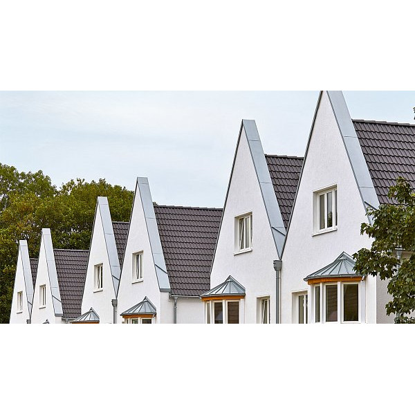 Цементно-піщана черепиця рядова, Франкфурт, Темно-коричневий, Braas