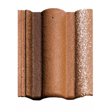 Цементно-піщана черепиця рядова, Адріа, Коричневий, Braas