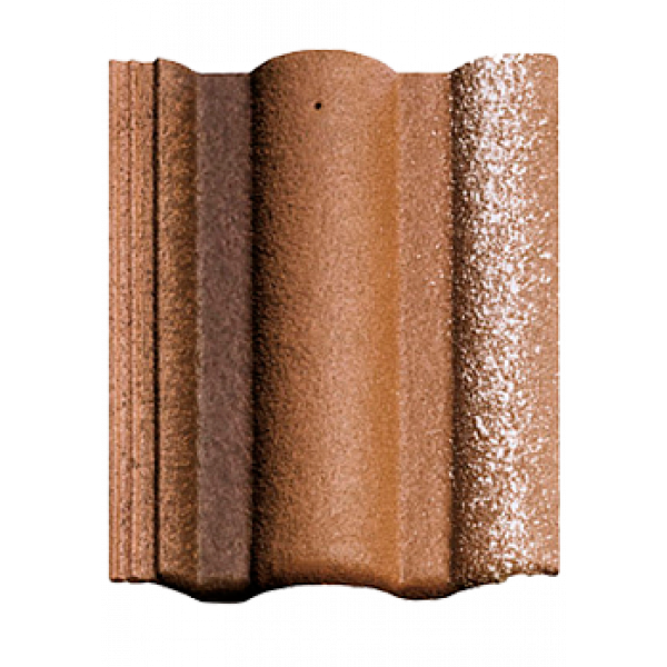 Цементно-піщана черепиця рядова, Адріа, Коричневий, Braas