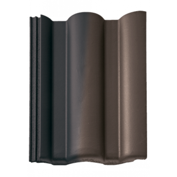 Цементно-піщана черепиця рядова, Taunus, Антік темно-коричневий, Braas