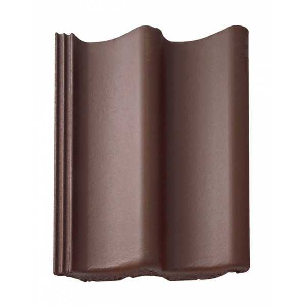 Цементно-піщана черепиця рядова, Doppel-S, Темно-коричневий, Braas