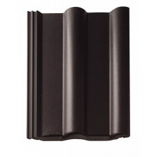 Цементно-піщана черепиця рядова, ФП, Protegon Seidenmatt, Чорний, Braas