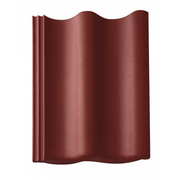 Цементно-піщана черепиця рядова, Harzer Pfanne, Star Matt, Вишневий, Braas