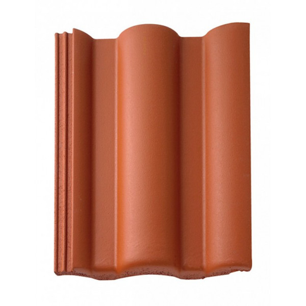 Цементно-піщана черепиця рядова, Taunus, Star Matt, Цегляно-червоний, Braas