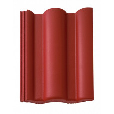 Цементно-піщана черепиця рядова, Taunus, Star Matt, Темно-червоний, Braas