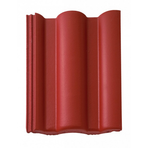 Цементно-піщана черепиця рядова, Taunus, Star Matt, Темно-червоний, Braas