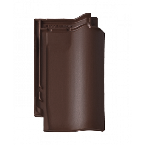 Керамічна черепиця Braas Рубін 11V, колір Темно-коричневий