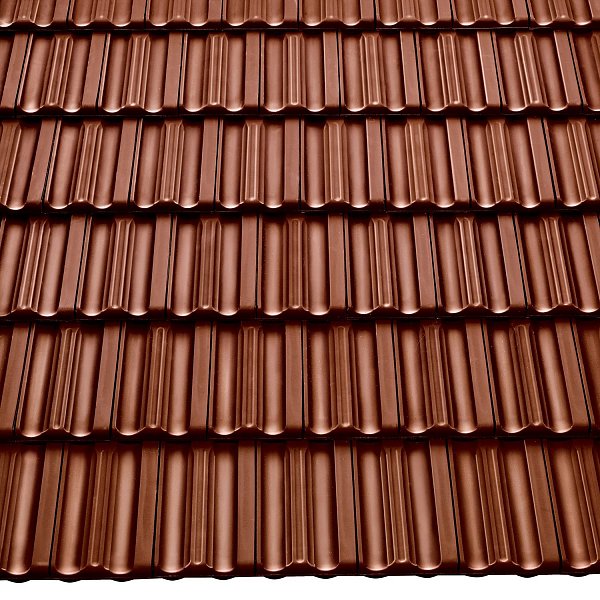 Керамічна черепиця Braas Гранат 11V, колір Каштан