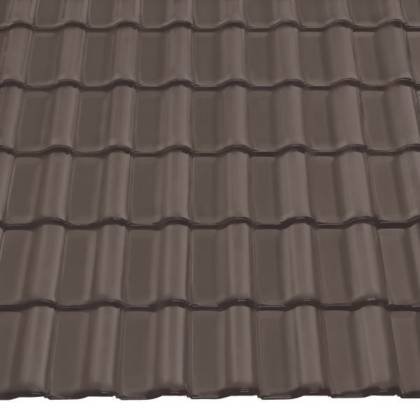 Керамічна черепиця Braas Рубін 11V, колір Темно-коричневий
