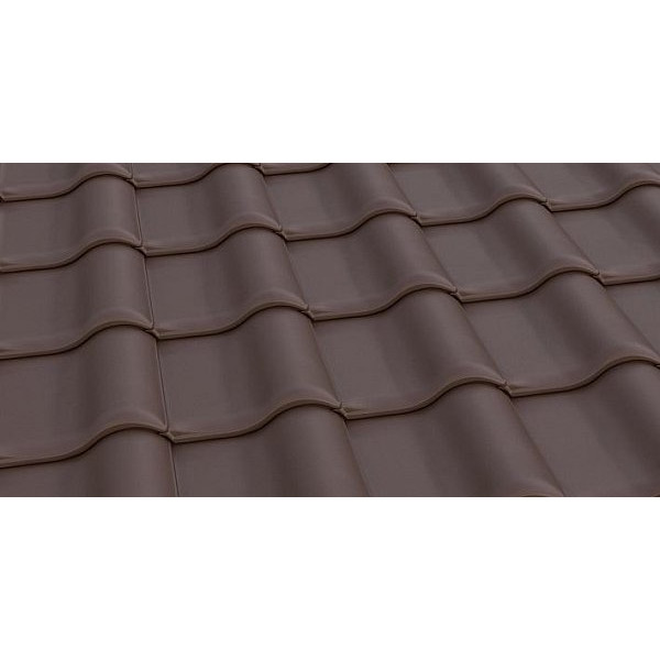Керамічна черепиця Braas Рубін 11V, колір Темно-коричневий