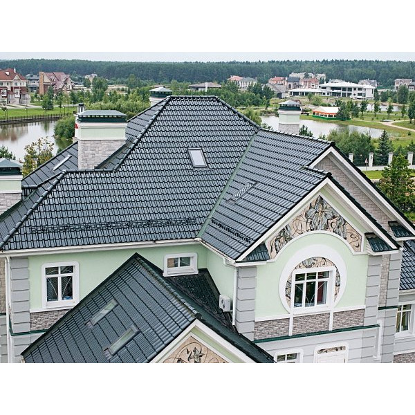 Керамічна черепиця Braas Рубін 13V, колір Зелена ялина