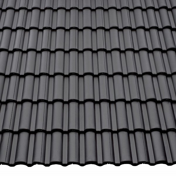 Цементно-піщана черепиця рядова, Taunus, Star Matt, Граніт, Braas