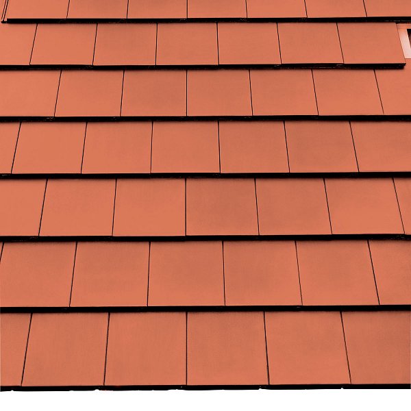 Цементно-піщана черепиця рядова Tegalit , Protegon Matt, Класичний червоний, Braas