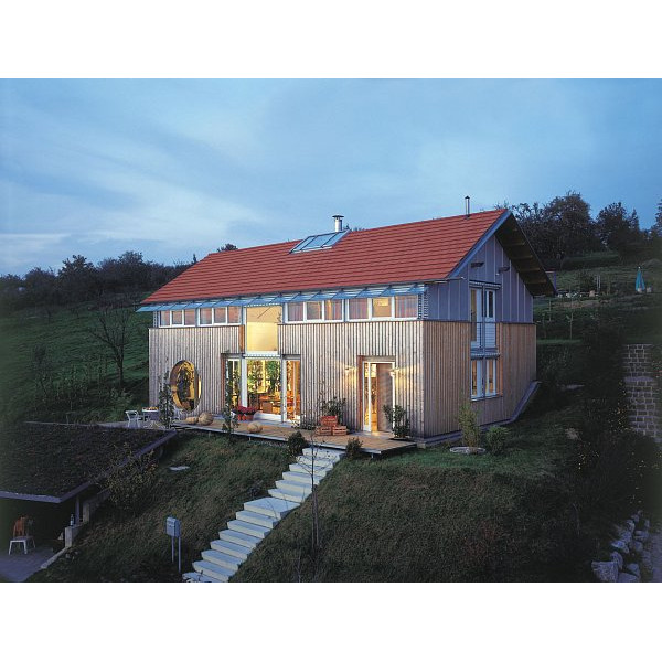 Цементно-піщана черепиця рядова Tegalit , Protegon Matt, Класичний червоний, Braas