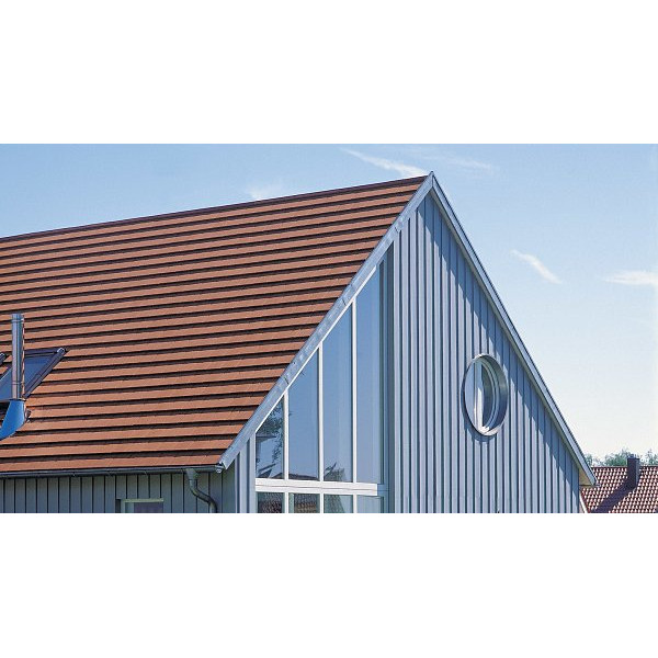 Цементно-піщана черепиця рядова Tegalit , Protegon Matt, Класичний червоний, Braas