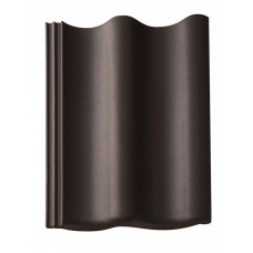 Цементно-піщана черепиця рядова, Harzer Pfanne, Star Matt, Колоніально-коричневий, Braas