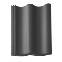 Цементно-песчаная черепица рядовая, Harzer Pfanne, Star Matt, Сланцево-серый, Braas