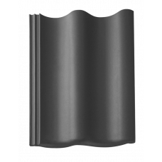 Цементно-піщана черепиця рядова, Harzer Pfanne, Star Matt, Сланцево-сірий, Braas