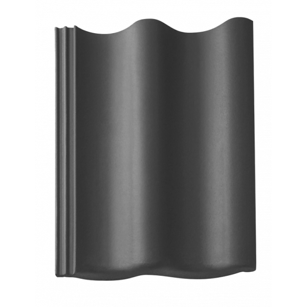 Цементно-піщана черепиця рядова, Harzer Pfanne, Star Matt, Сланцево-сірий, Braas