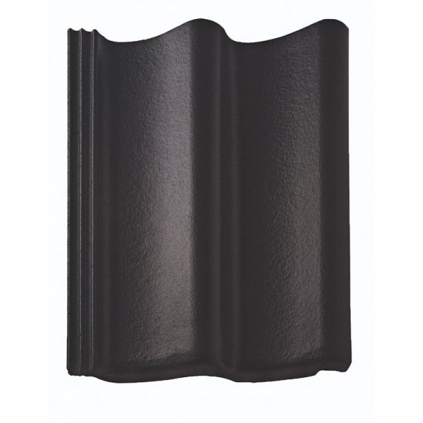 Цементно-піщана черепиця рядова, Doppel-S Aerlox, Чорний, Braas