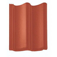 Цементно-песчаная черепица рядовая, Doppel-S Aerlox, Классический красный, Braas