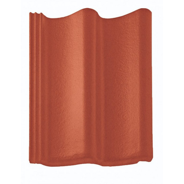 Цементно-піщана черепиця рядова, Doppel-S Aerlox, Класичний червоний, Braas