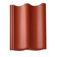 Цементно-песчаная черепица рядовая, Harzer Pfanne 7, Классический красный, Braas