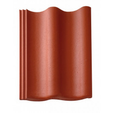 Цементно-піщана черепиця рядова, Harzer Pfanne 7, Класичний червоний, Braas