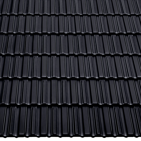 Керамічна черепиця Braas Гранат 13V, Глибокий чорний