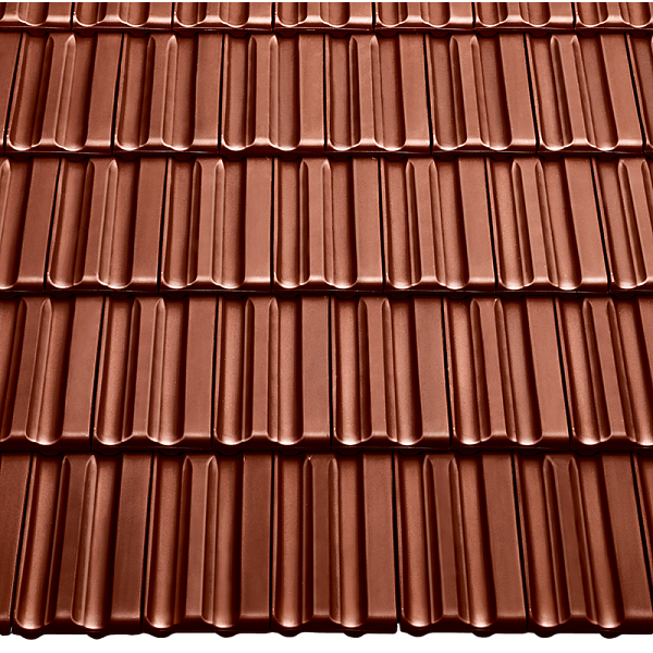 Керамічна черепиця Braas Гранат 13V, Каштан