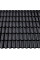 Цементно-піщана черепиця рядова, Doppel-S, Star Seidenmatt, Чорний, Braas
