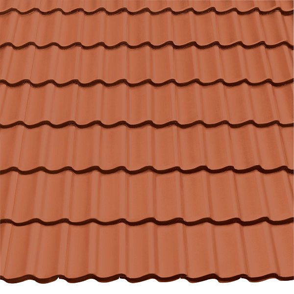 Цементно-піщана черепиця рядова, Doppel-S, Класичний червоний, Braas