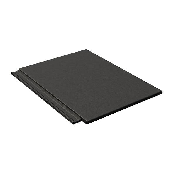 Цементно-піщана черепиця рядова, Ево, Чорний, Braas