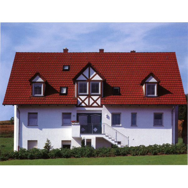 Керамічна черепиця Braas Гранат 11V, колір натуральний червоний