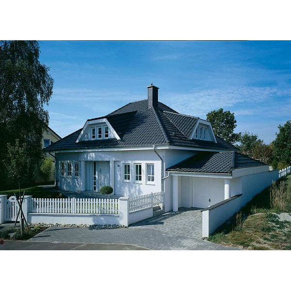 Керамічна черепиця Braas Топаз 13V, колір Антрацит