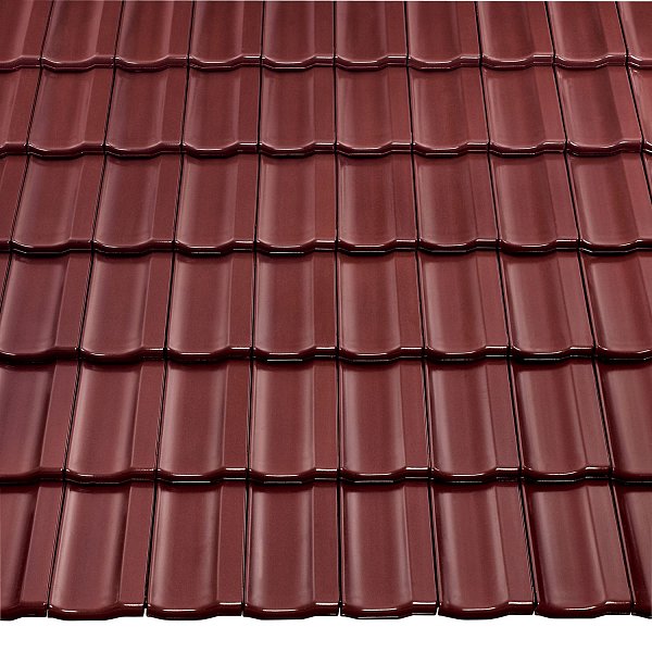 Керамічна черепиця Braas Топаз 13V, колір Червоний бук